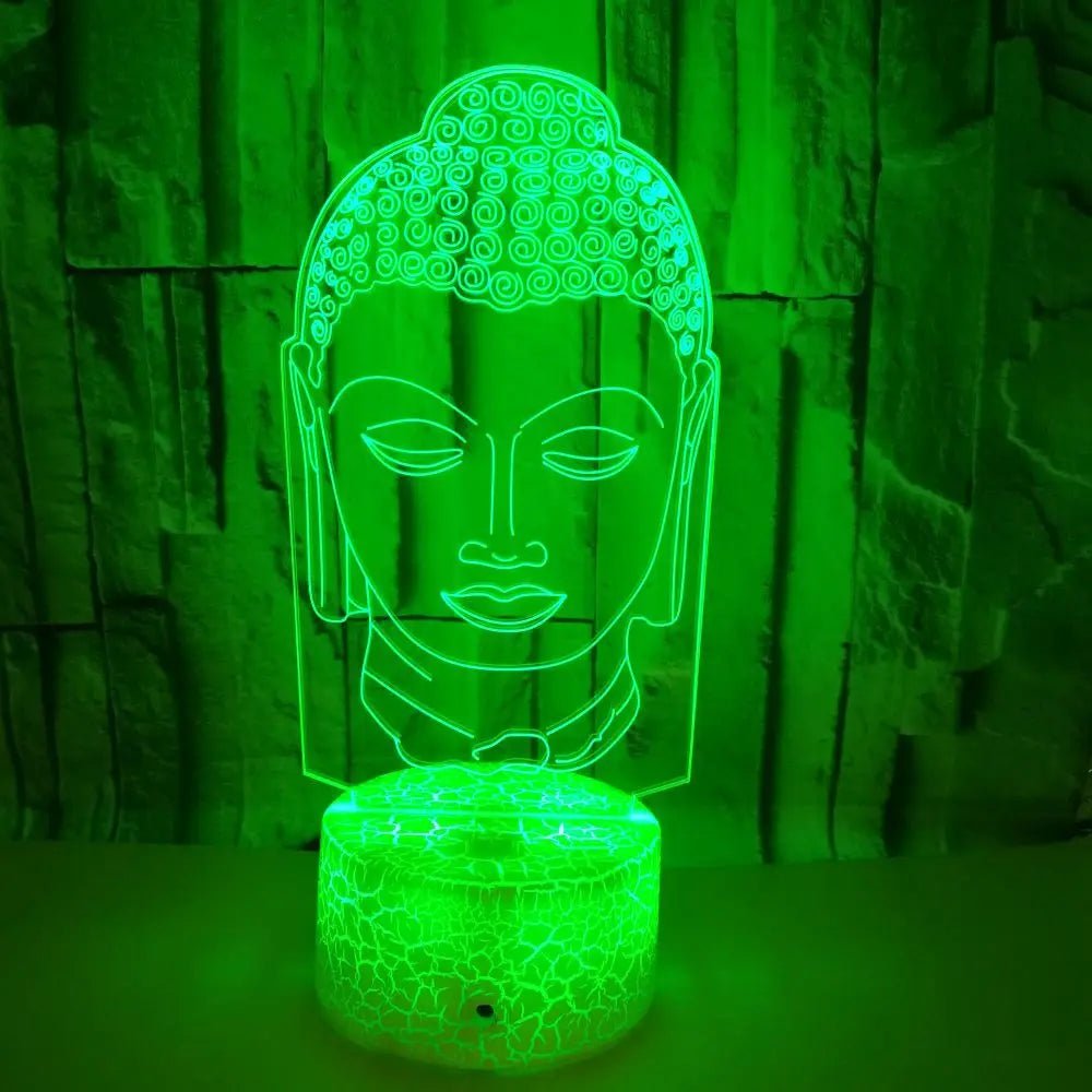 lampe tête de bouddha