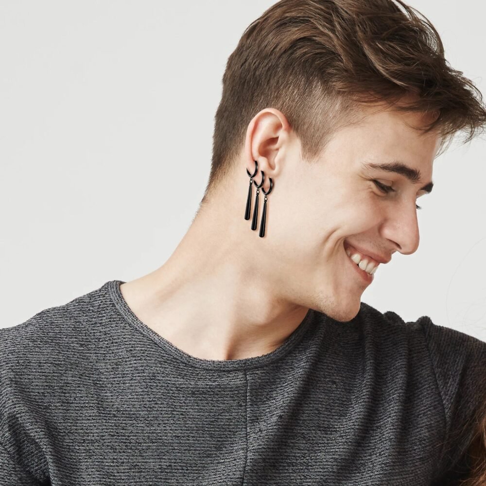 boucle d'oreille homme bouddhiste - Image 2